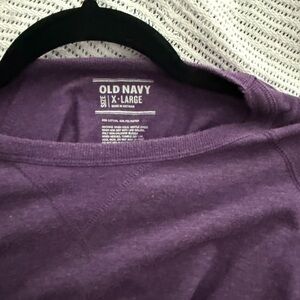 Old Navy Deep Purple Crewneck